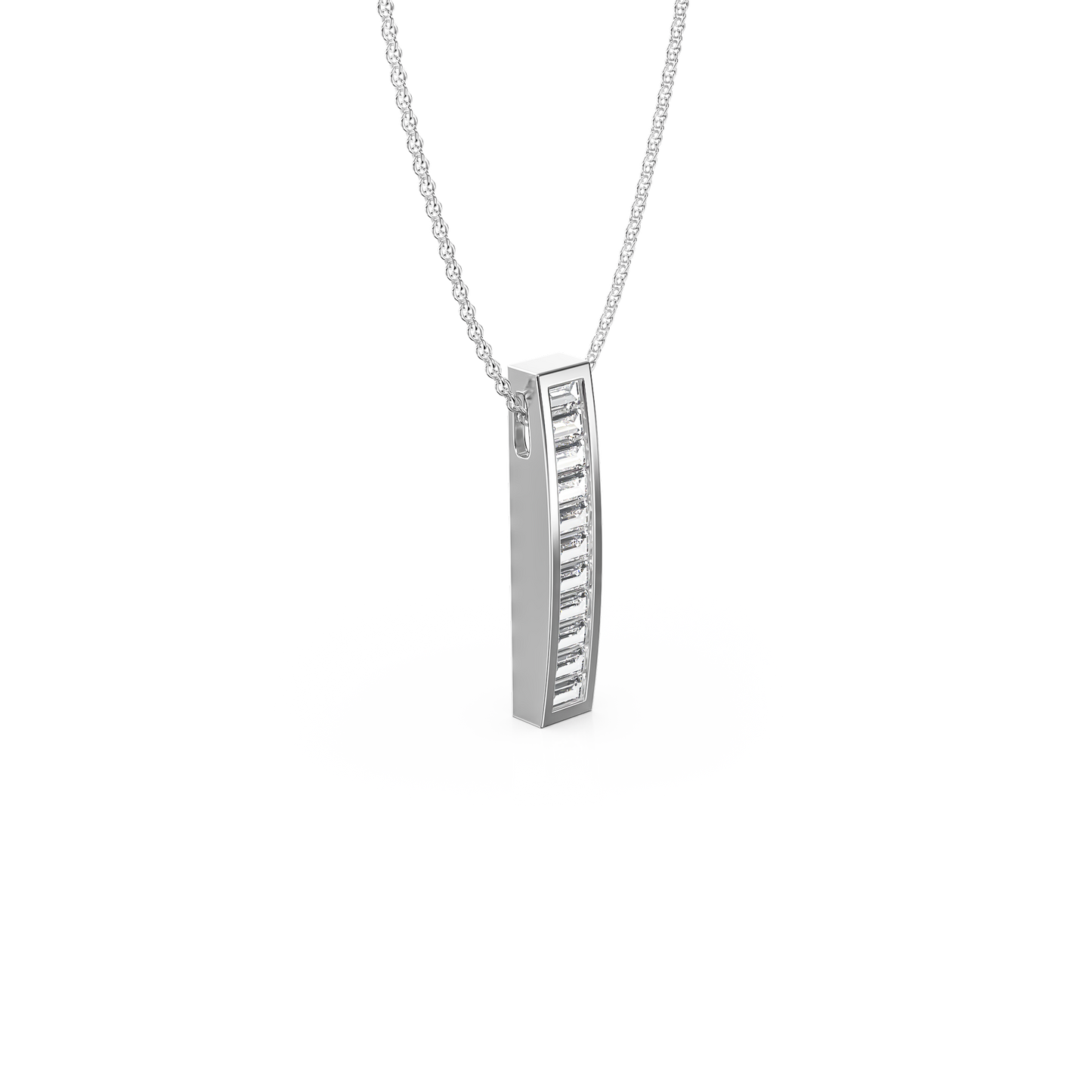 Luminous Baguette Pendant