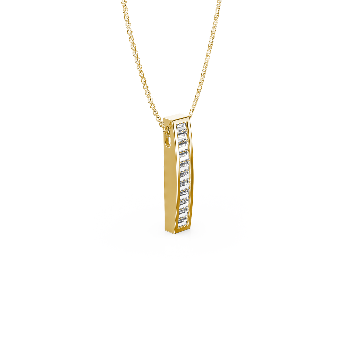 Luminous Baguette Pendant