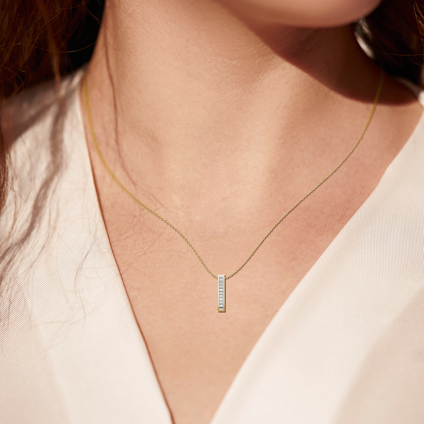 Luminous Baguette Pendant