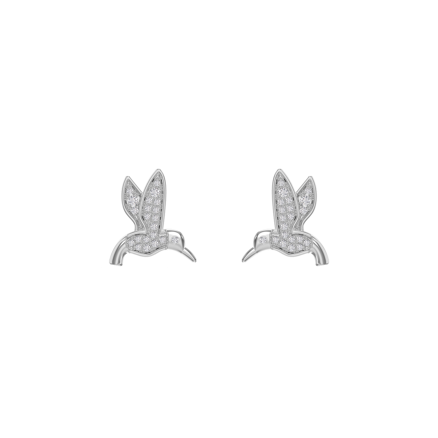 Sapphire Flight Diamond Earrings