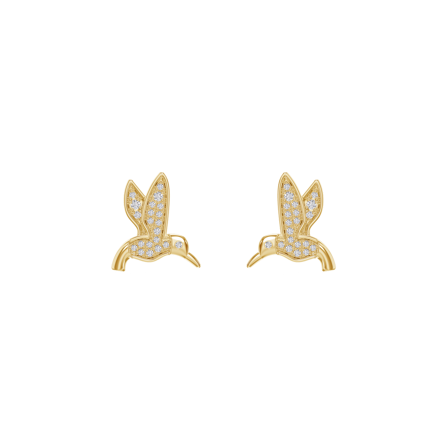 Sapphire Flight Diamond Earrings