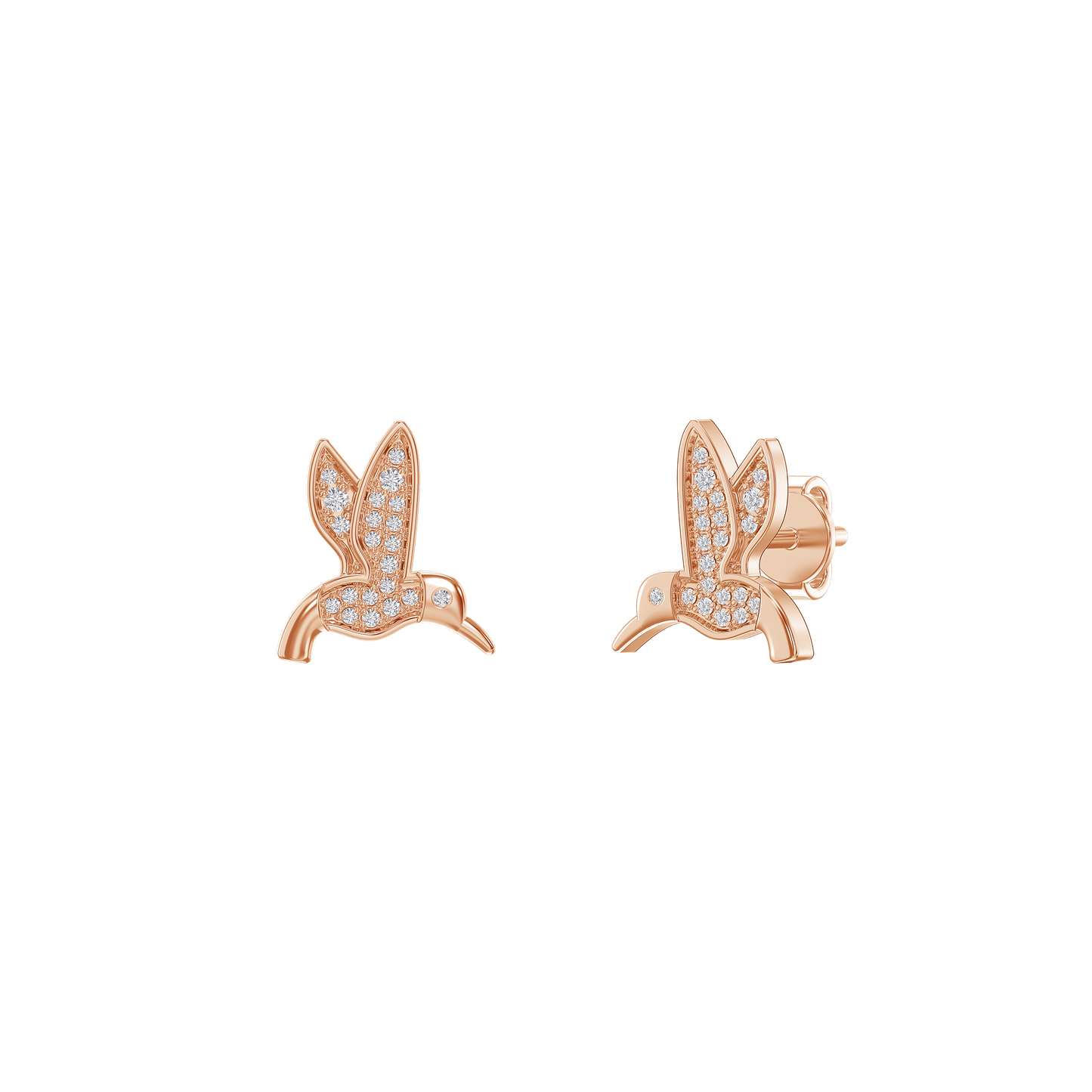 Sapphire Flight Diamond Earrings