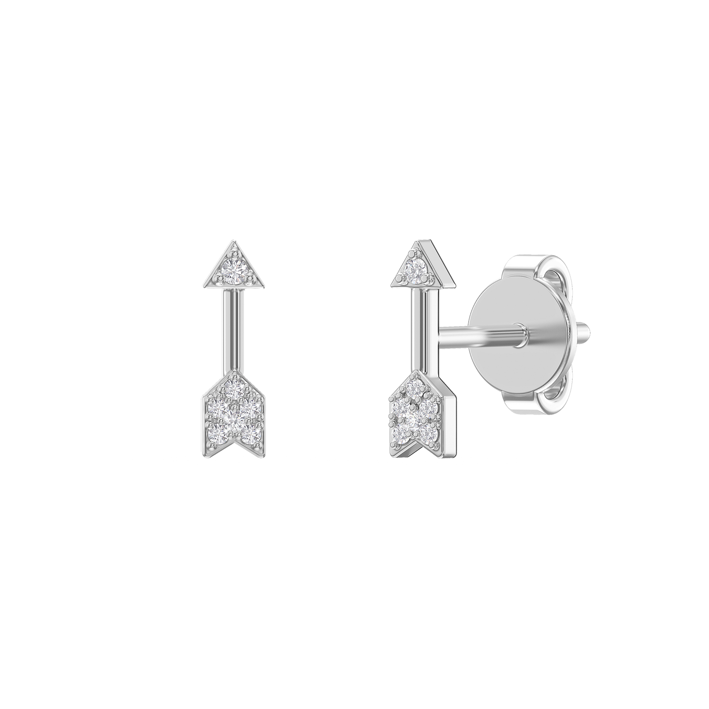 Arrow Gleam Diamond Studs