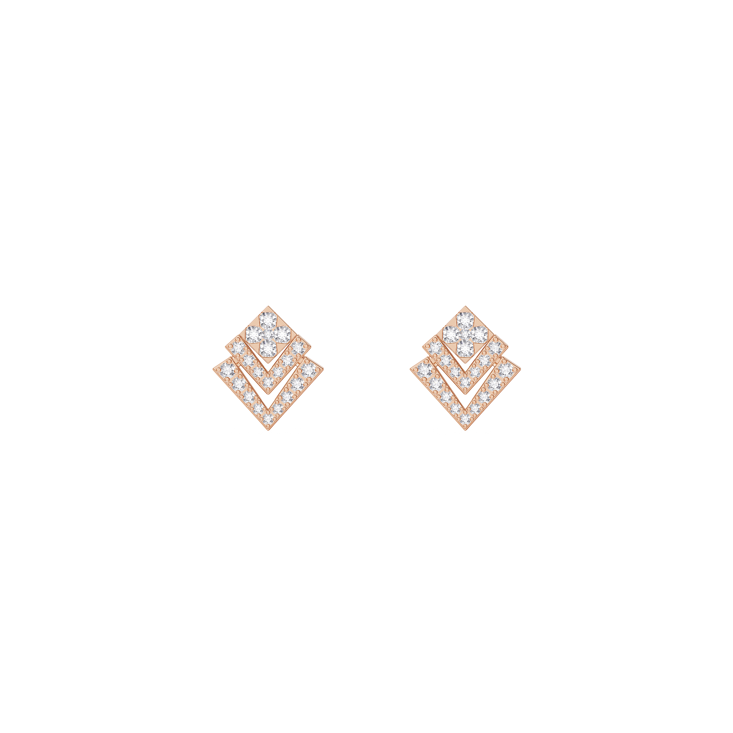 Abstract Elegance Diamond Earrings