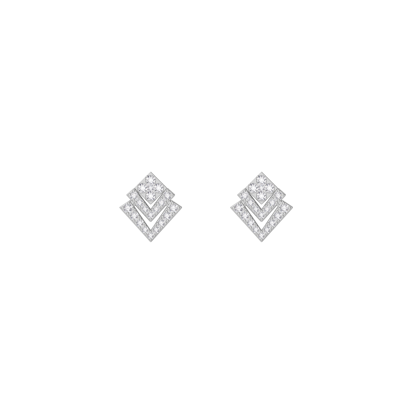 Abstract Elegance Diamond Earrings