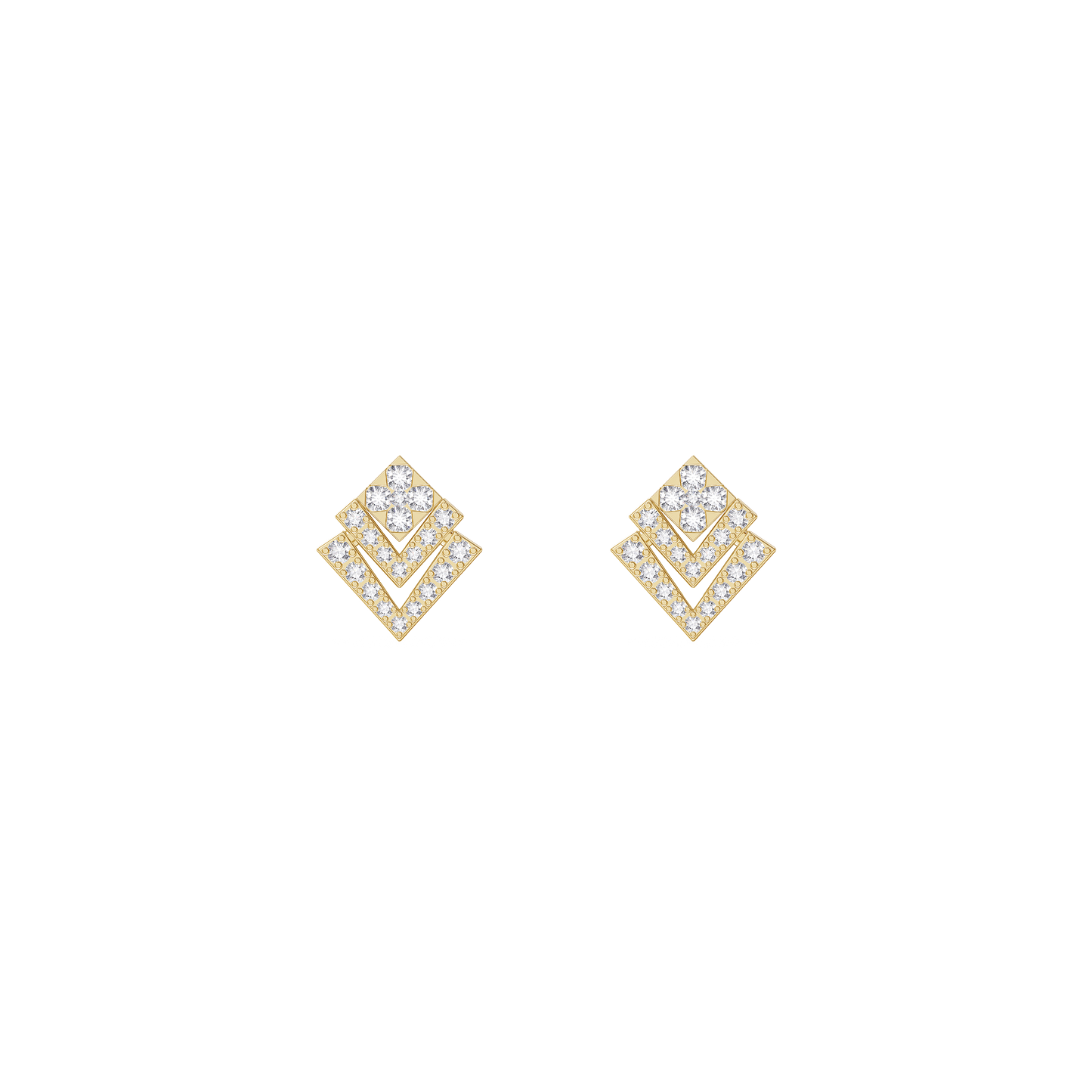 Abstract Elegance Diamond Earrings