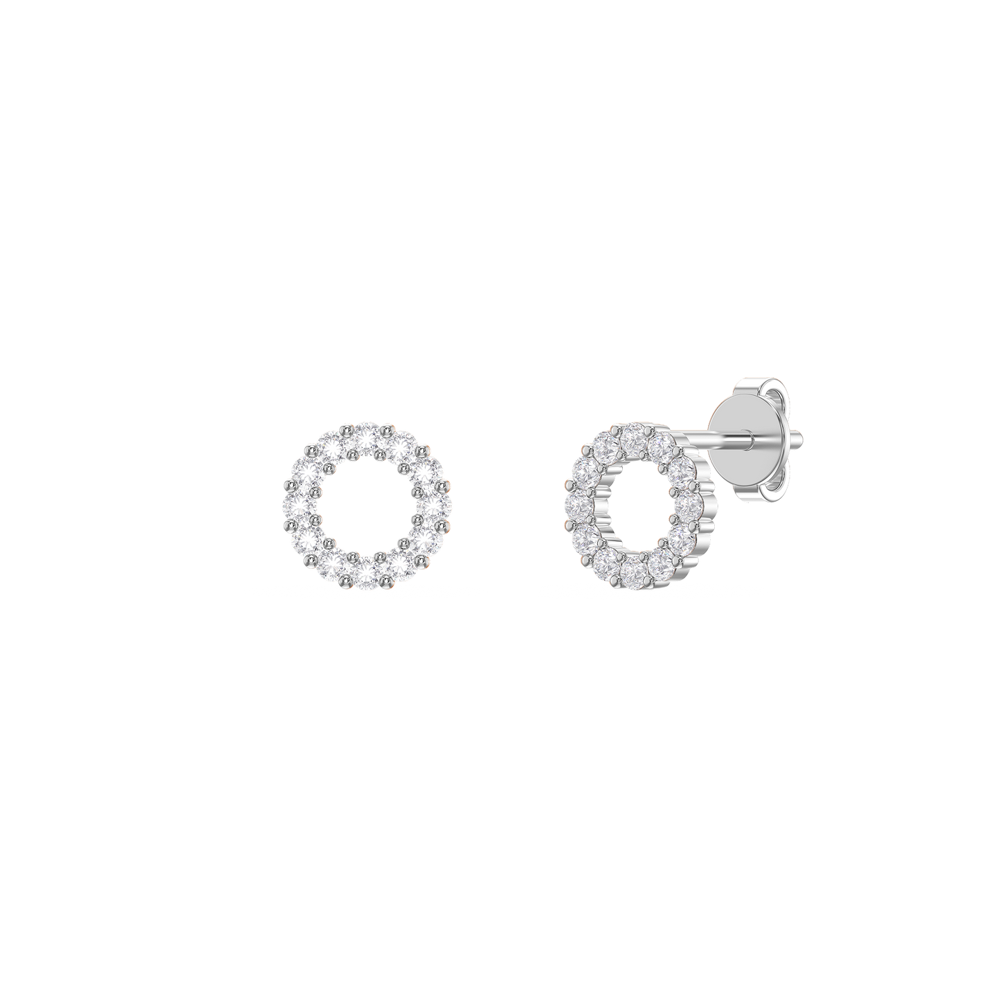 Eternal Circle Diamond Earrings