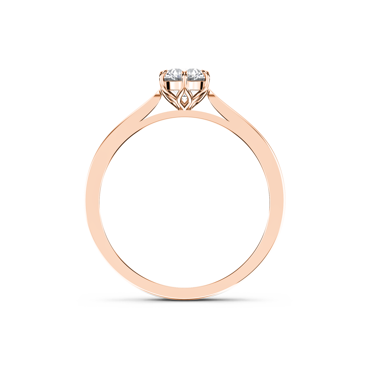 Classic Embrace Solitaire Ring