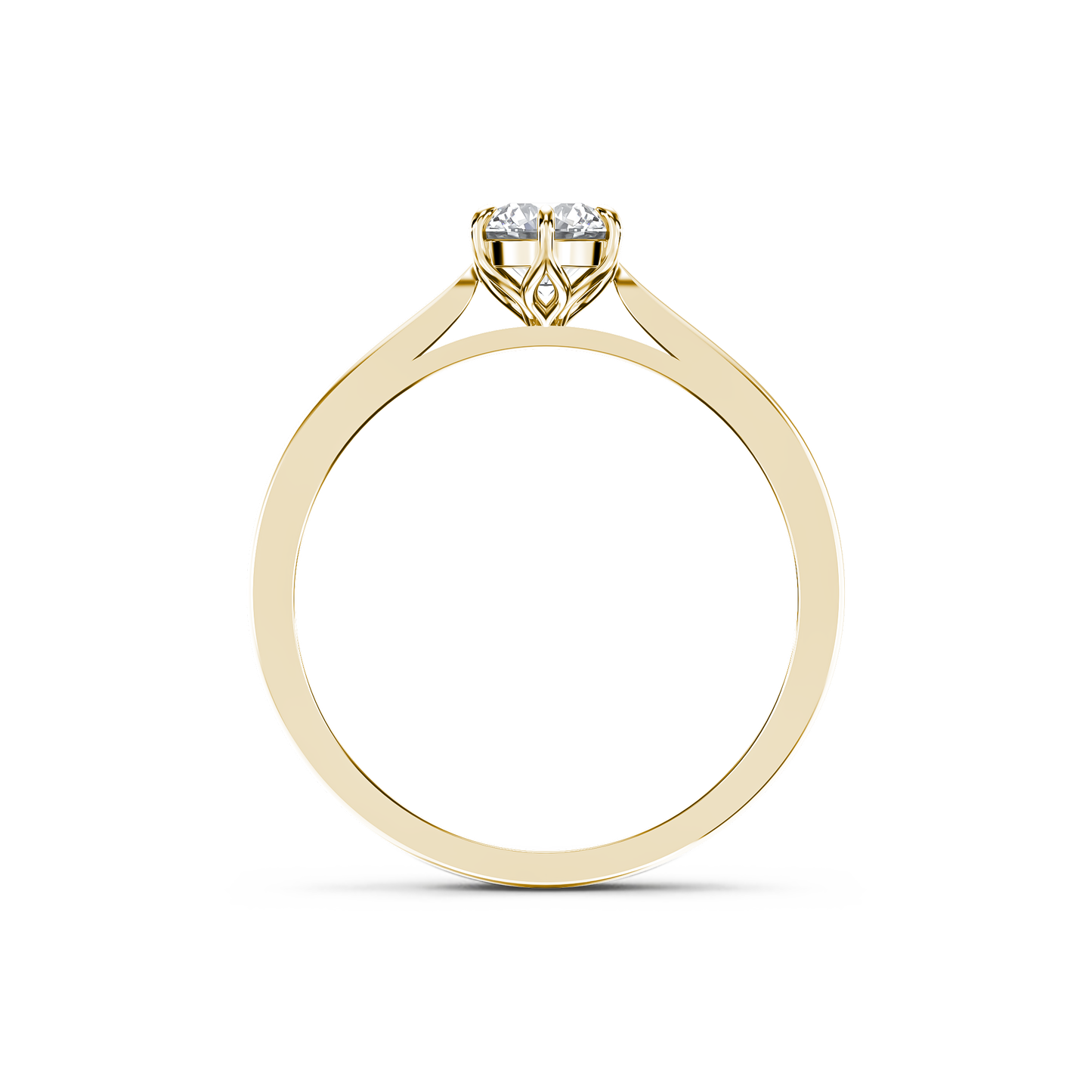 Classic Embrace Solitaire Ring