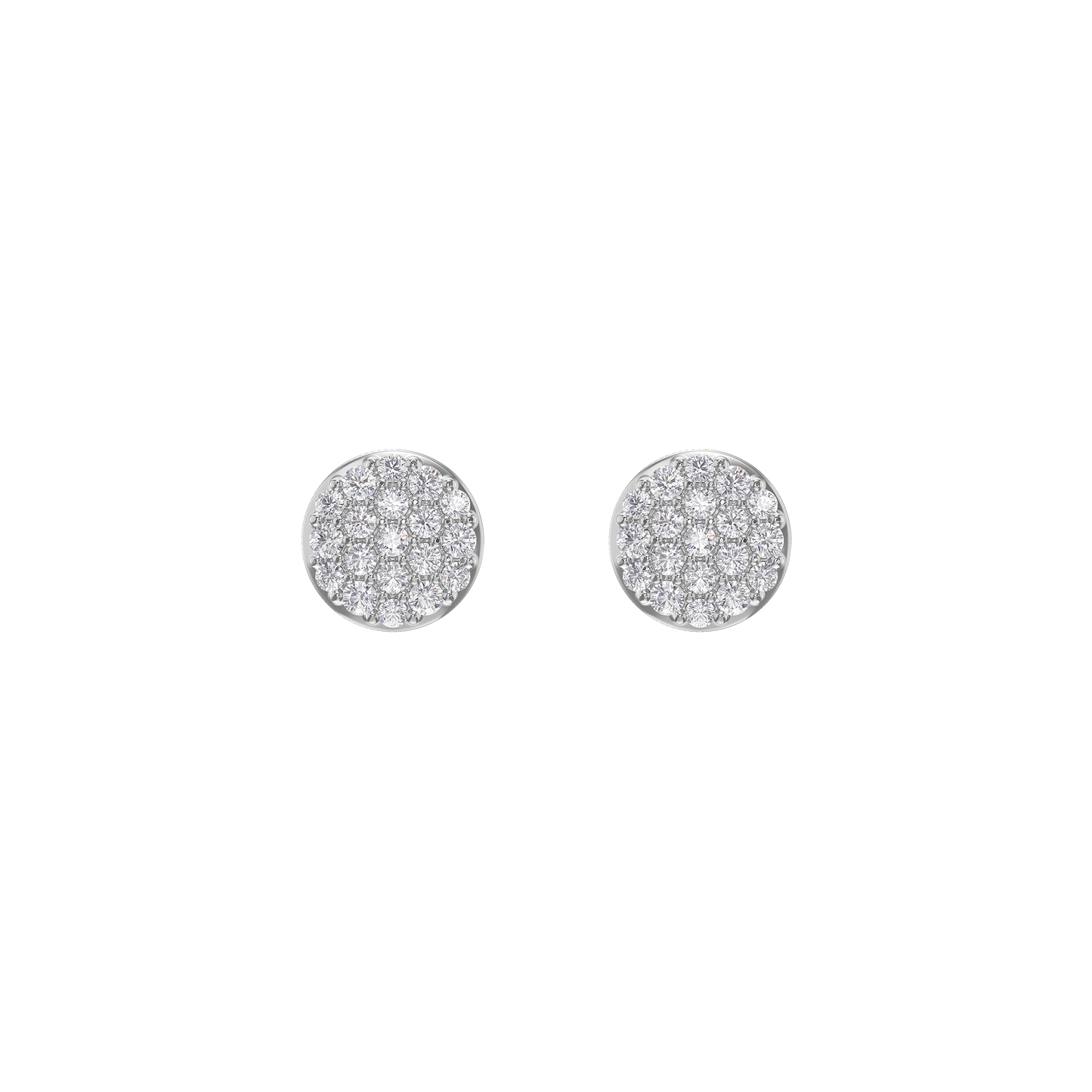 Radiant Halo Diamond Earrings