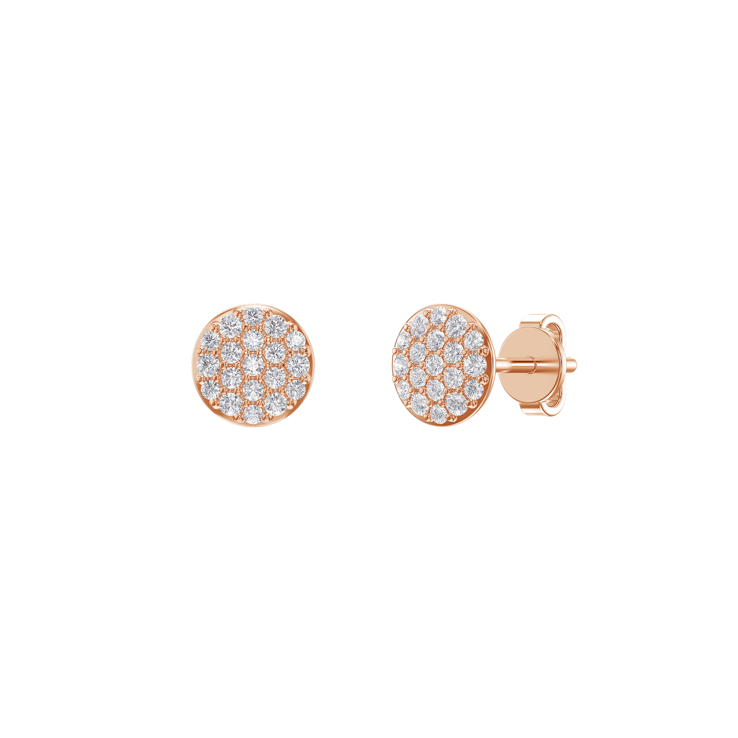 Radiant Halo Diamond Earrings