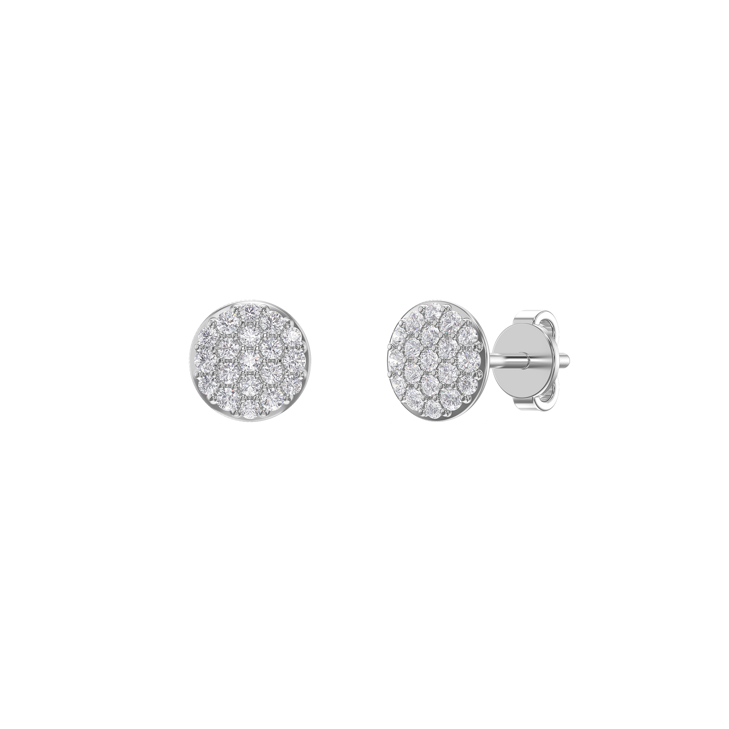 Radiant Halo Diamond Earrings