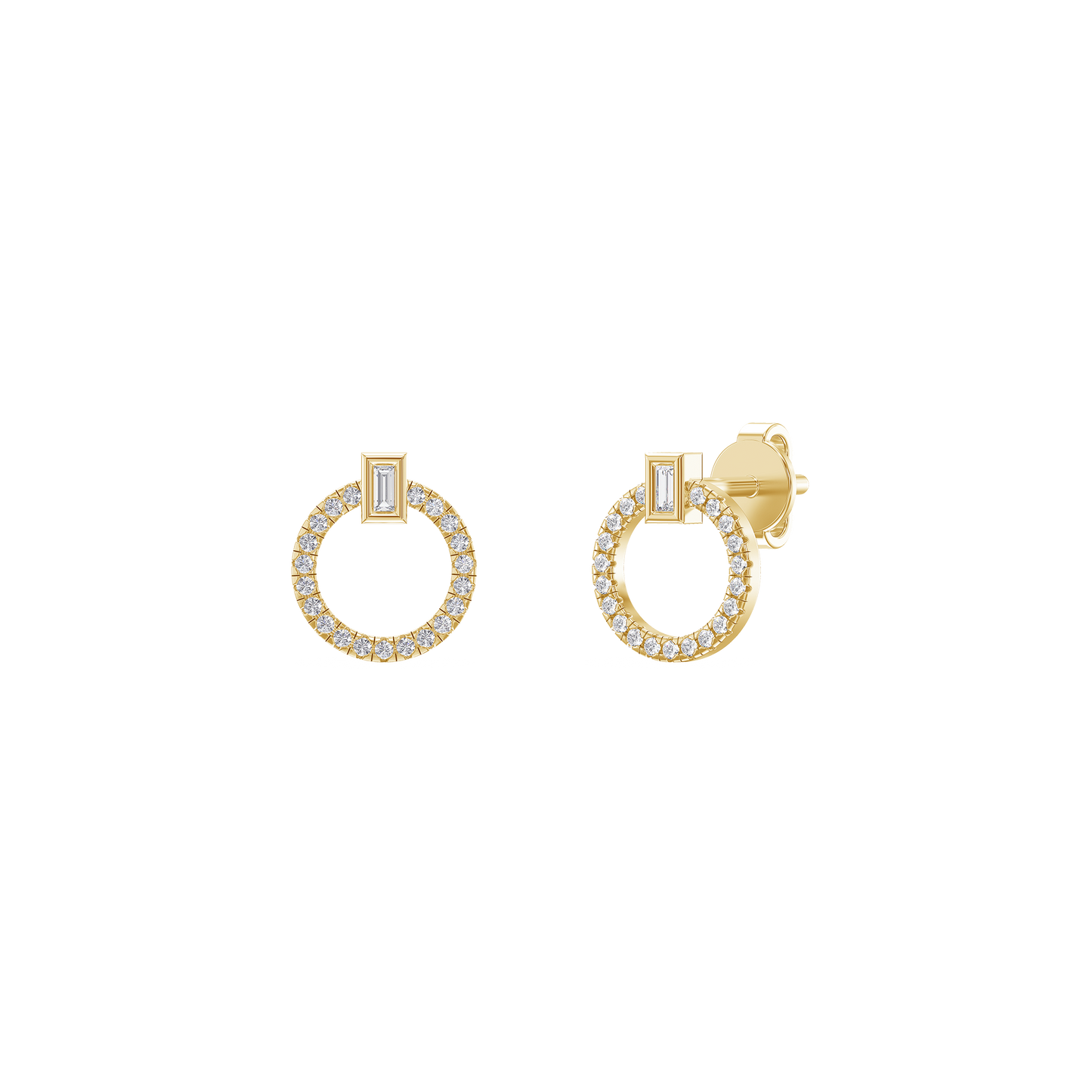 Geo Radiance Diamond Studs