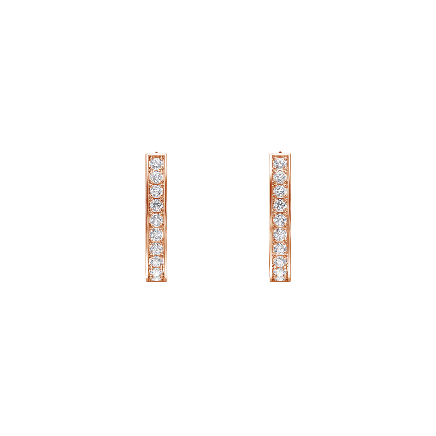 Luminous Pave Hoop Earrings