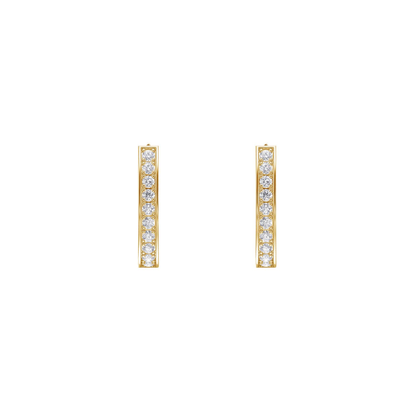 Luminous Pave Hoop Earrings