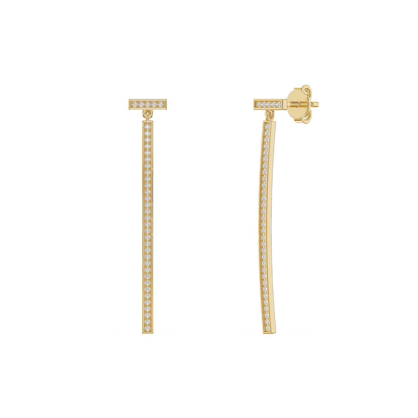 Luminous T-Bar Earrings