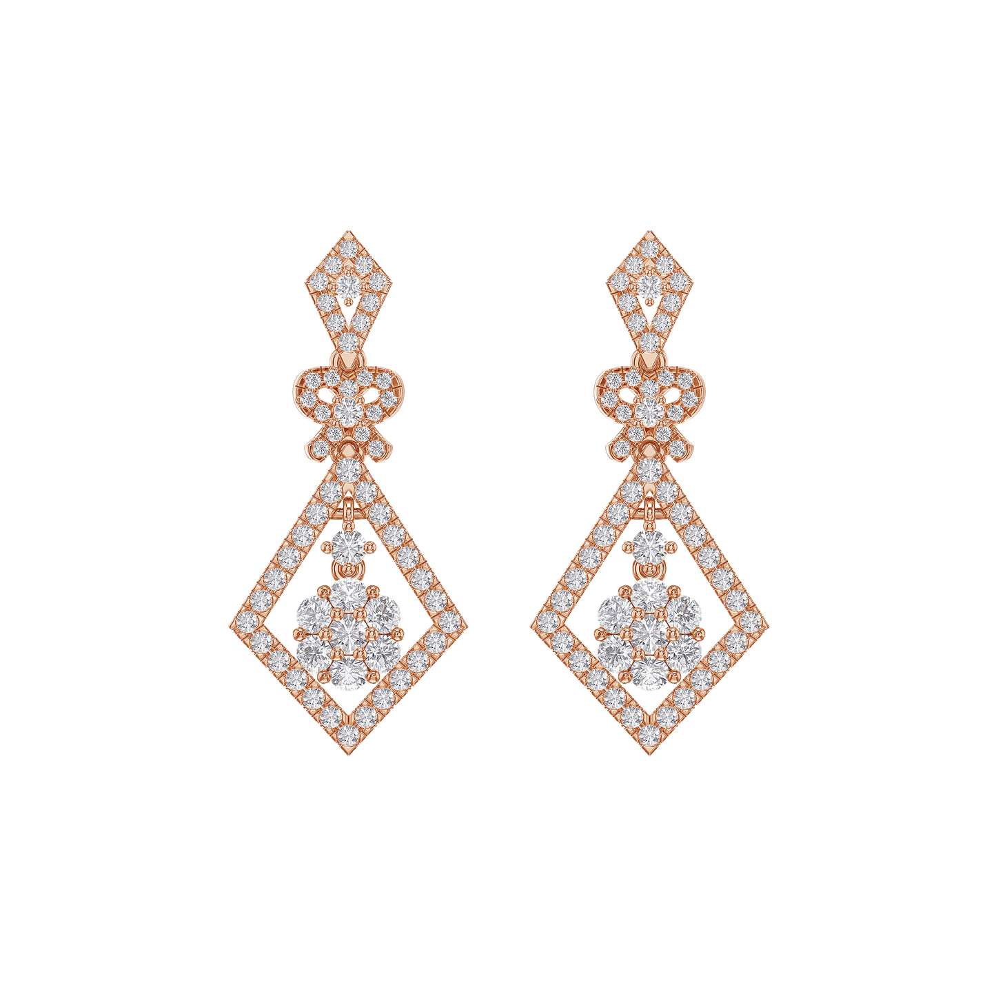 Cascade Blossom Dangle Earrings