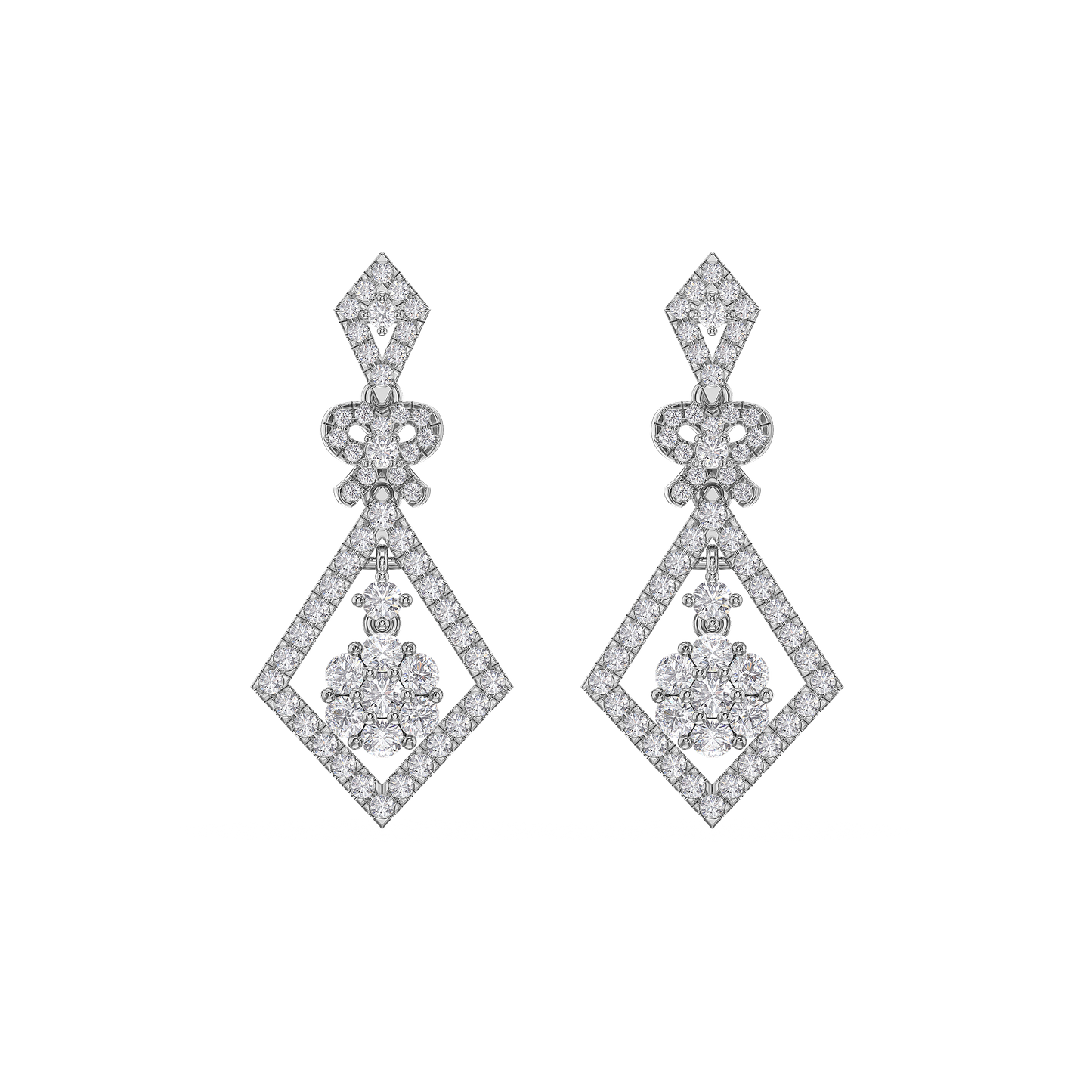 Cascade Blossom Dangle Earrings