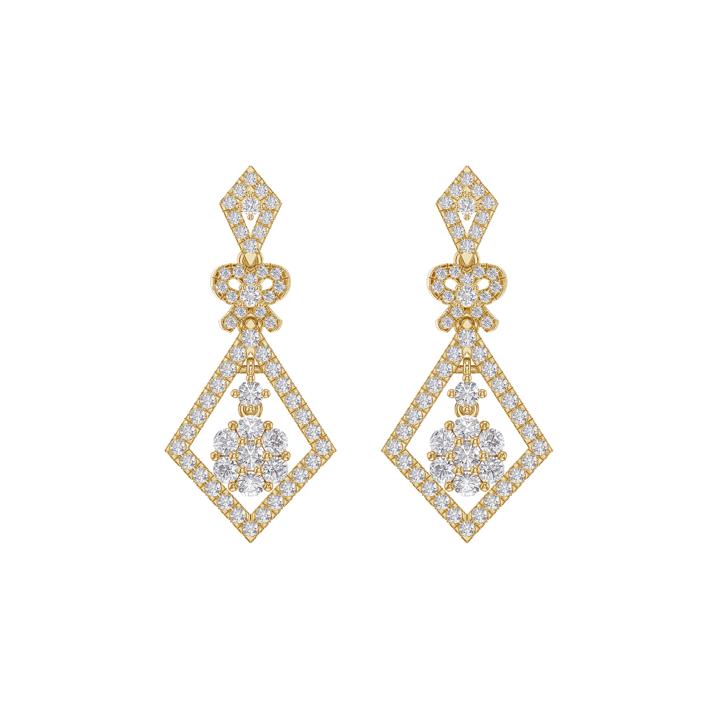 Cascade Blossom Dangle Earrings