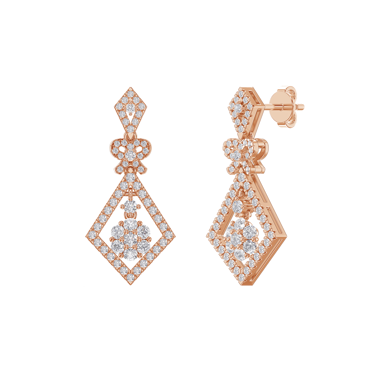 Cascade Blossom Dangle Earrings