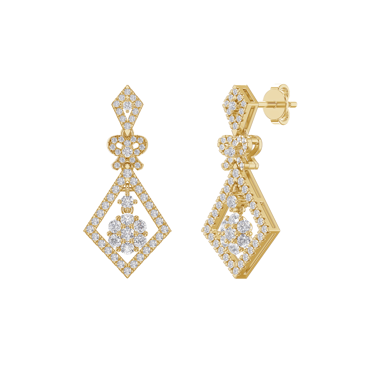 Cascade Blossom Dangle Earrings
