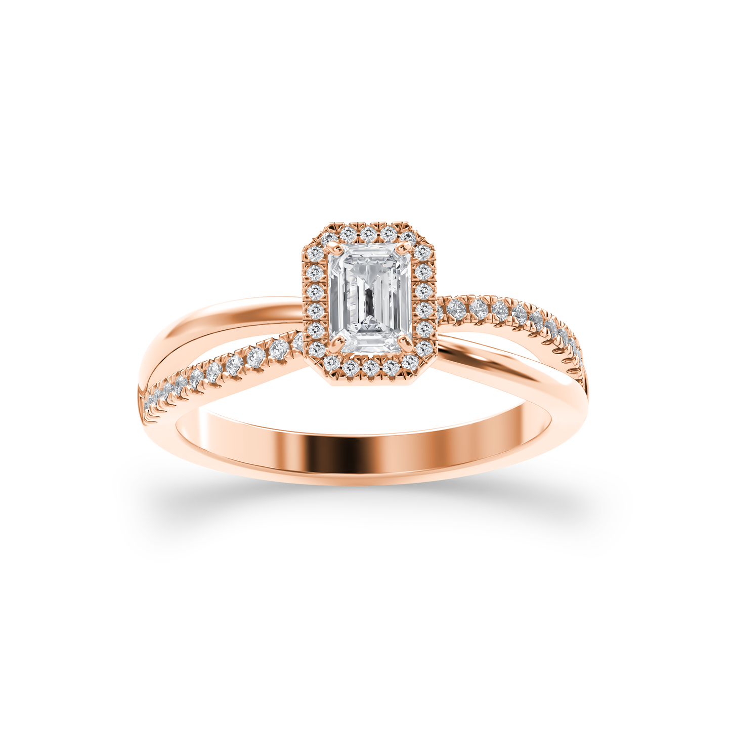 Enchanted Butterfly Halo Ring