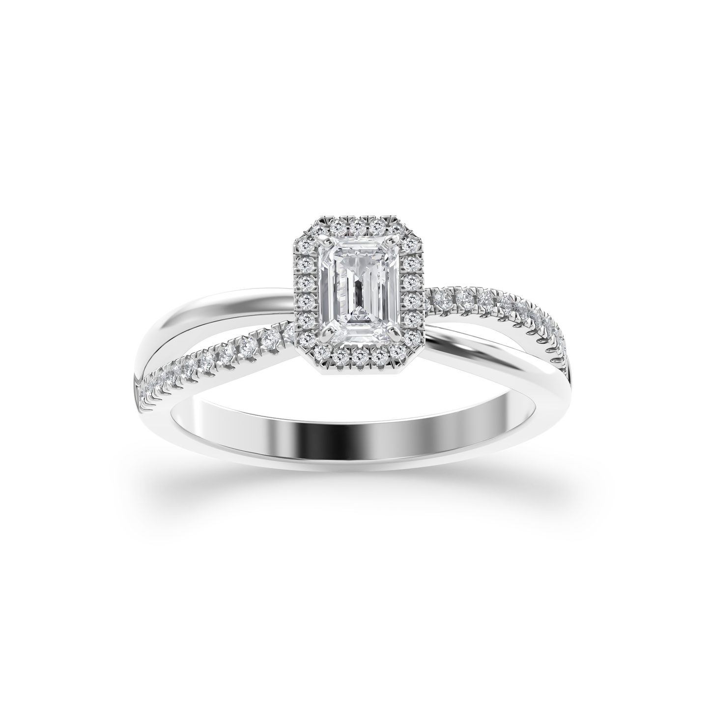 Enchanted Butterfly Halo Ring