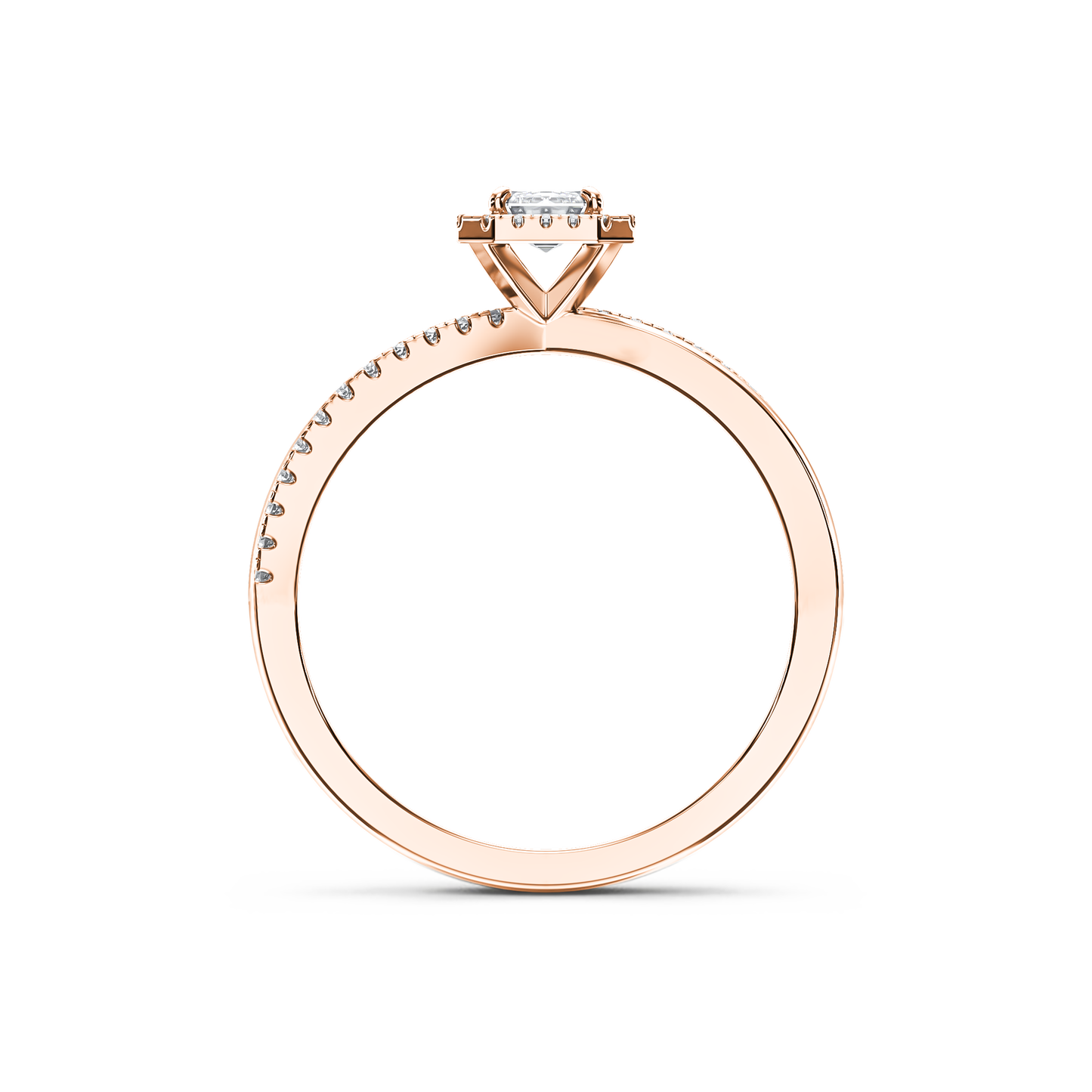 Enchanted Butterfly Halo Ring