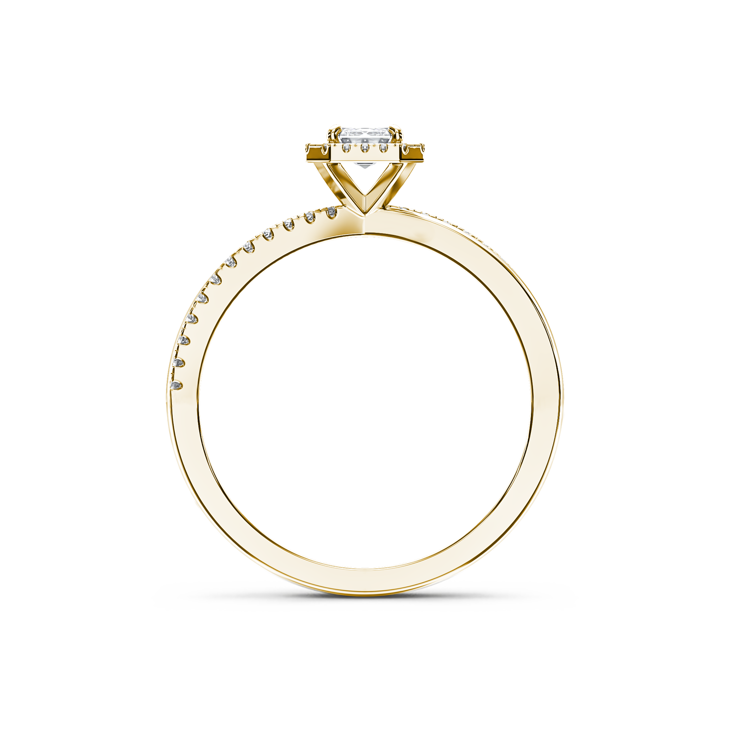 Enchanted Butterfly Halo Ring