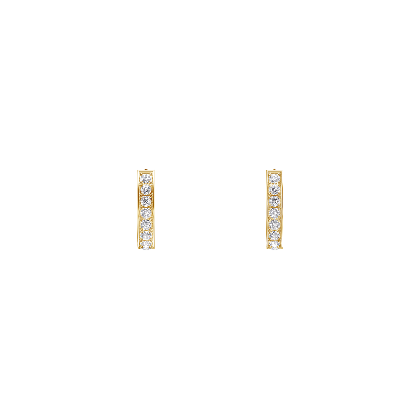 Luxe Pave Diamond Huggies