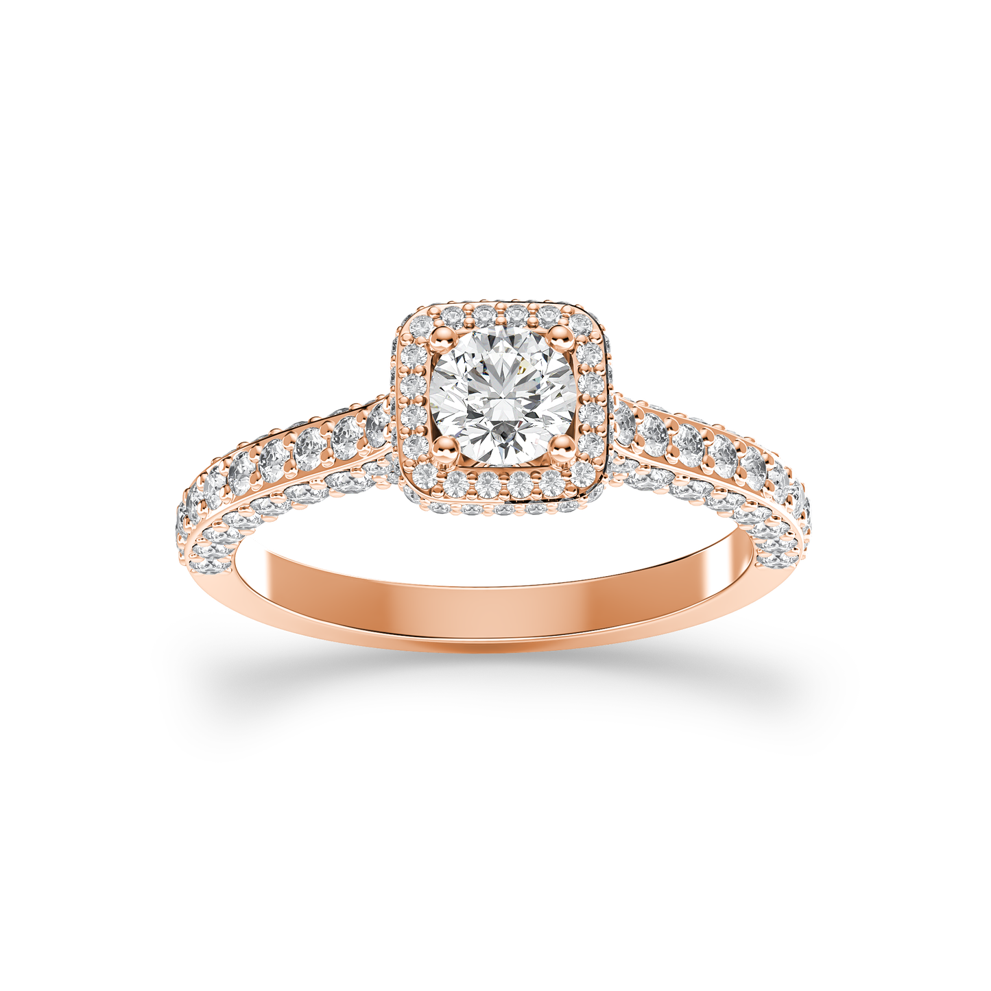 Starlit Halo Elegance Ring