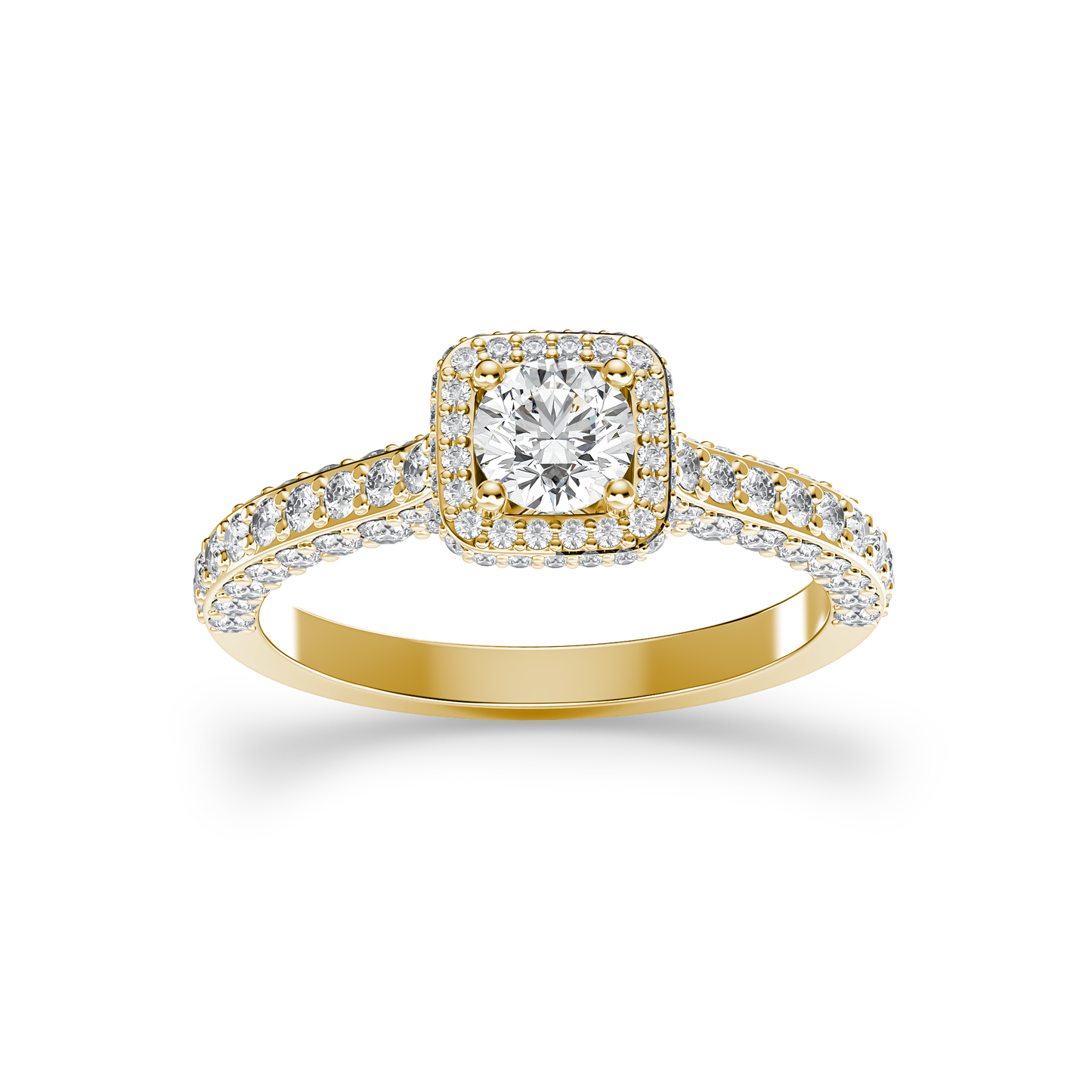 Starlit Halo Elegance Ring
