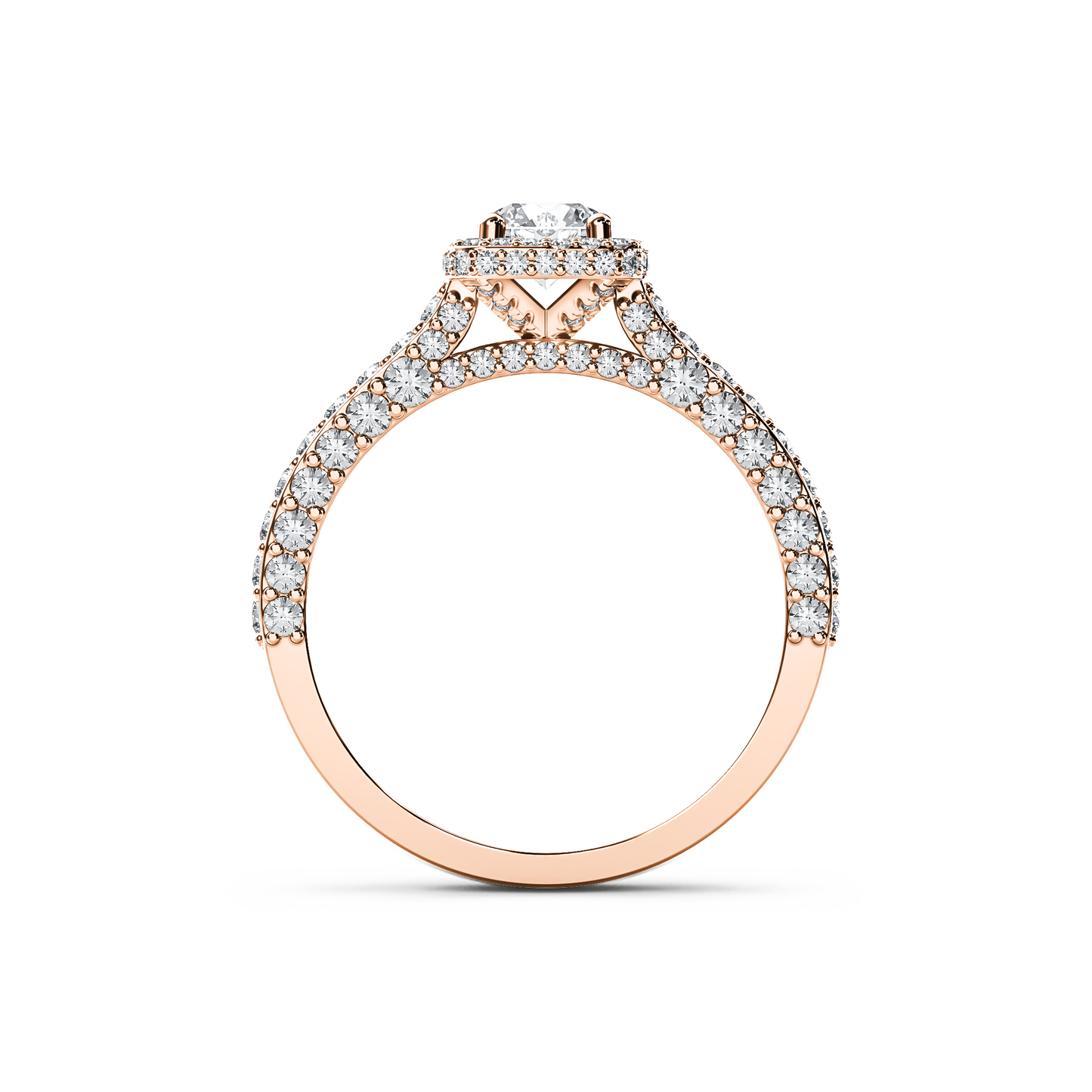 Starlit Halo Elegance Ring
