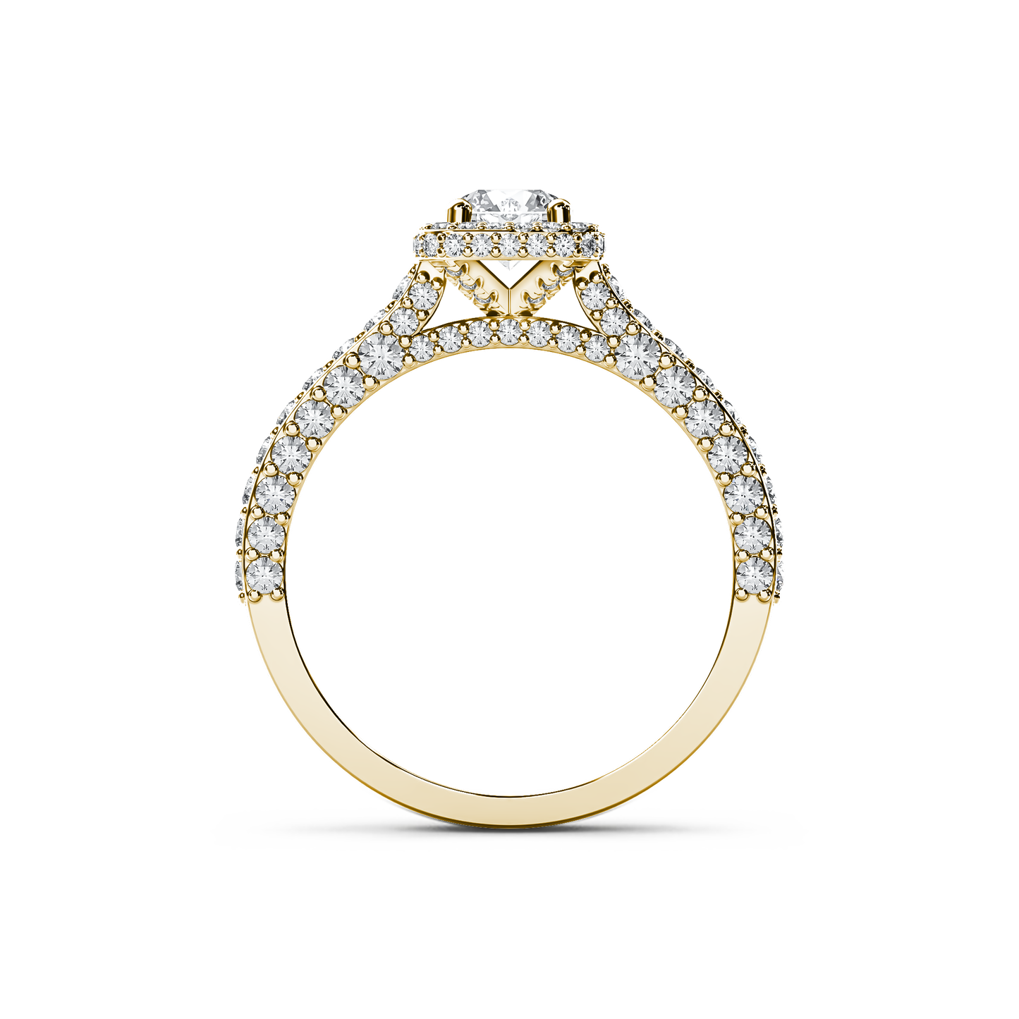 Starlit Halo Elegance Ring