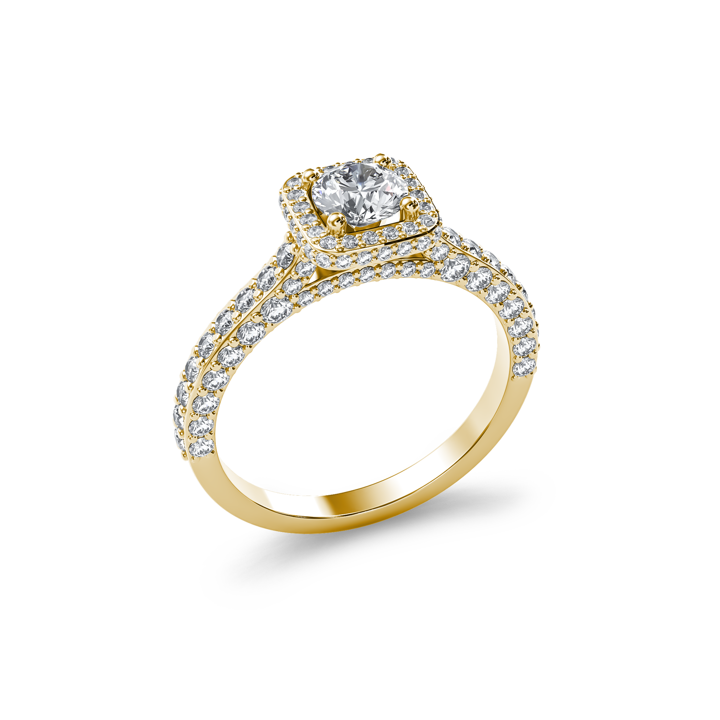 Starlit Halo Elegance Ring