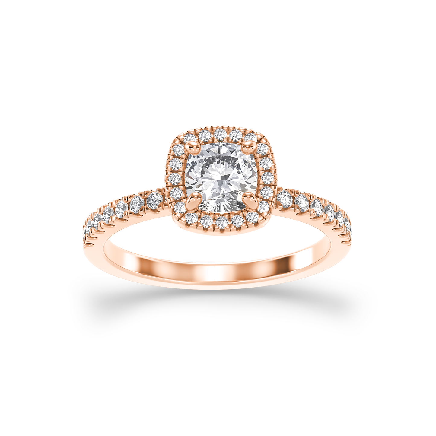 Cushion Halo Elegance Ring
