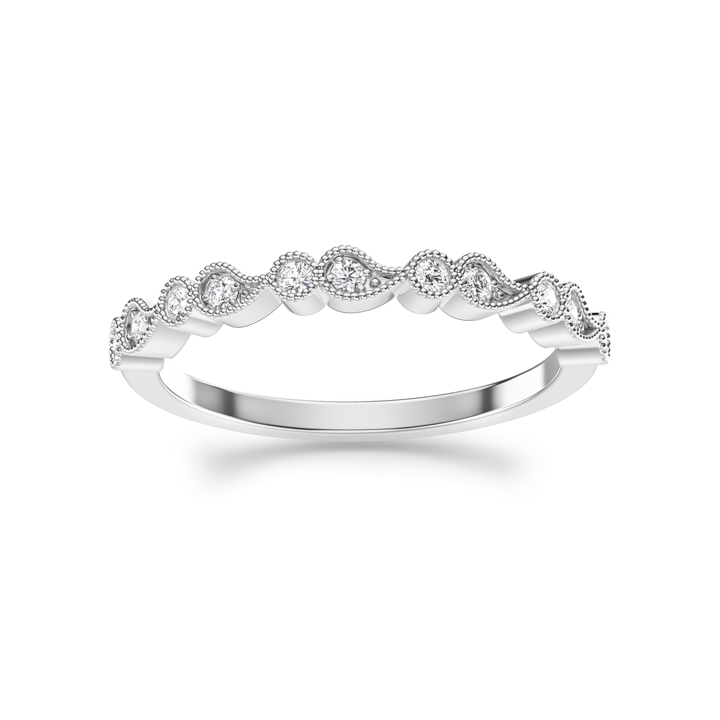 Radiant Teardrop Harmony Ring