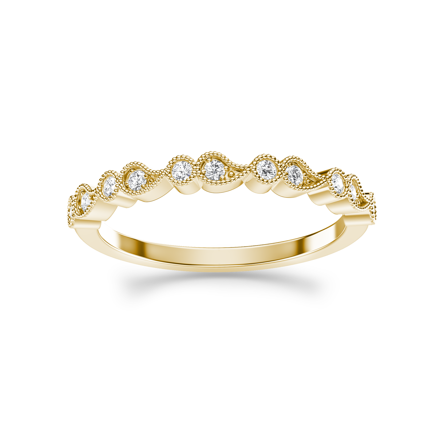 Radiant Teardrop Harmony Ring