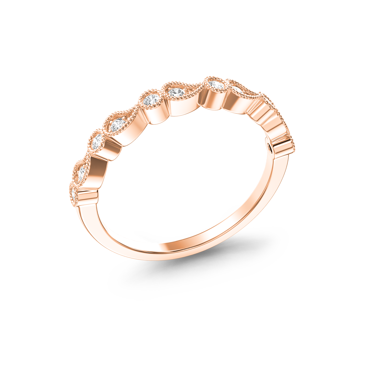 Radiant Teardrop Harmony Ring