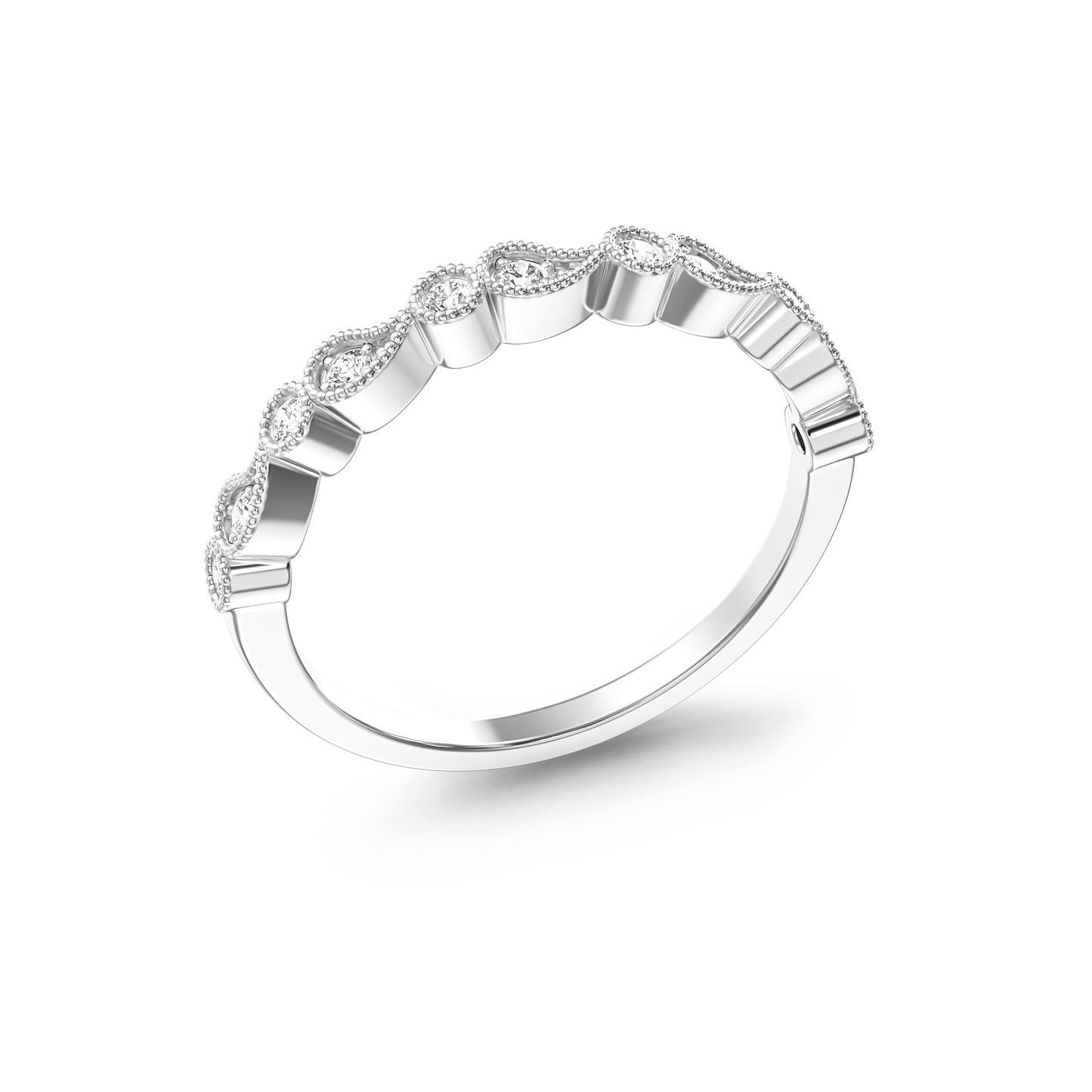 Radiant Teardrop Harmony Ring
