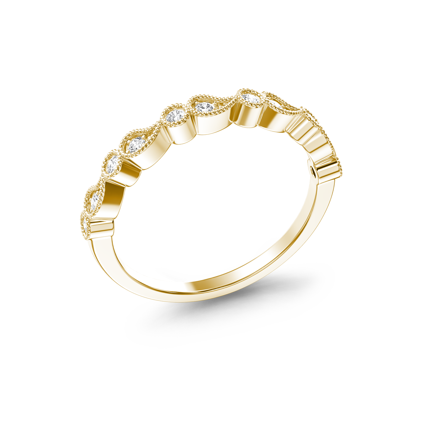 Radiant Teardrop Harmony Ring