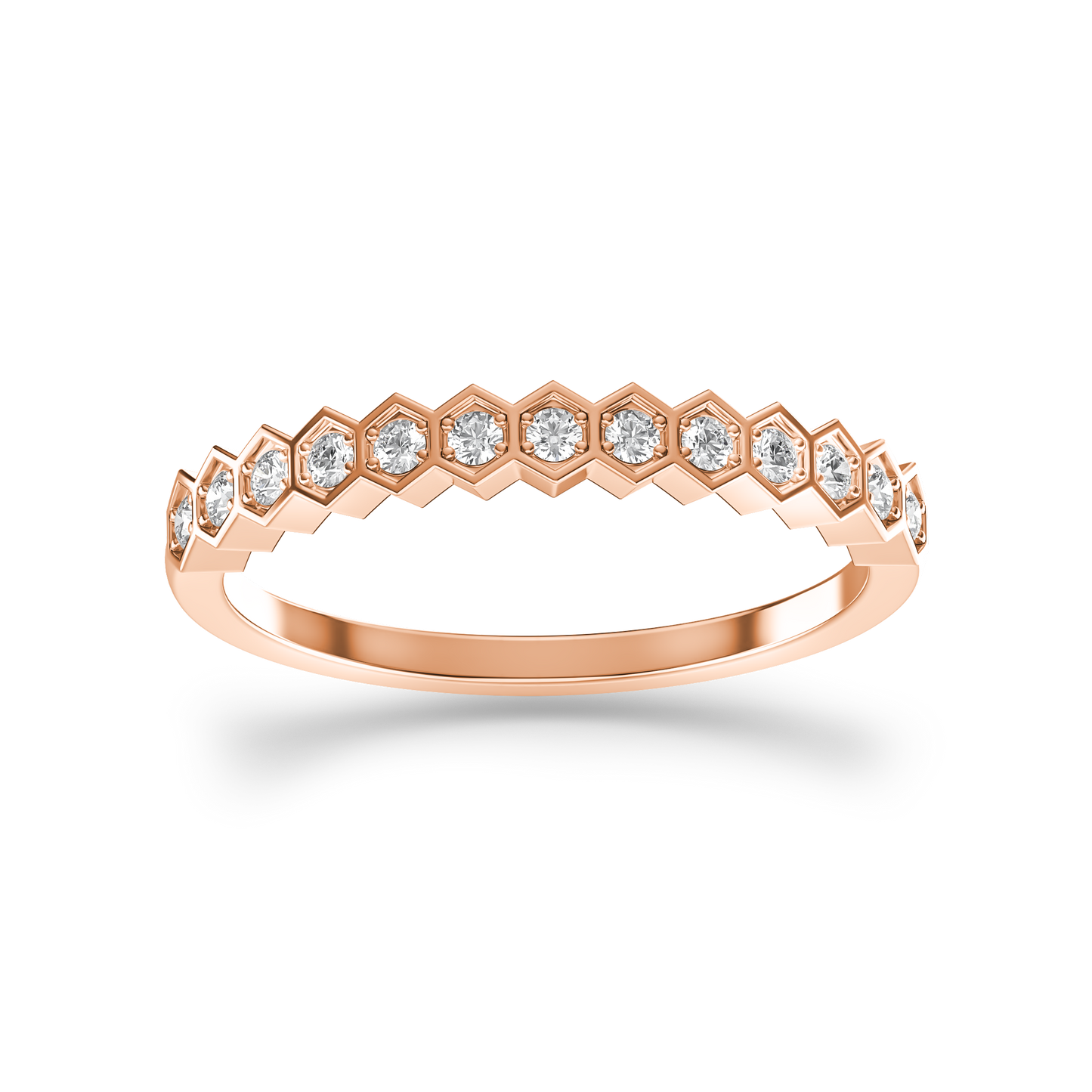 Hexagonal Brilliance Ring