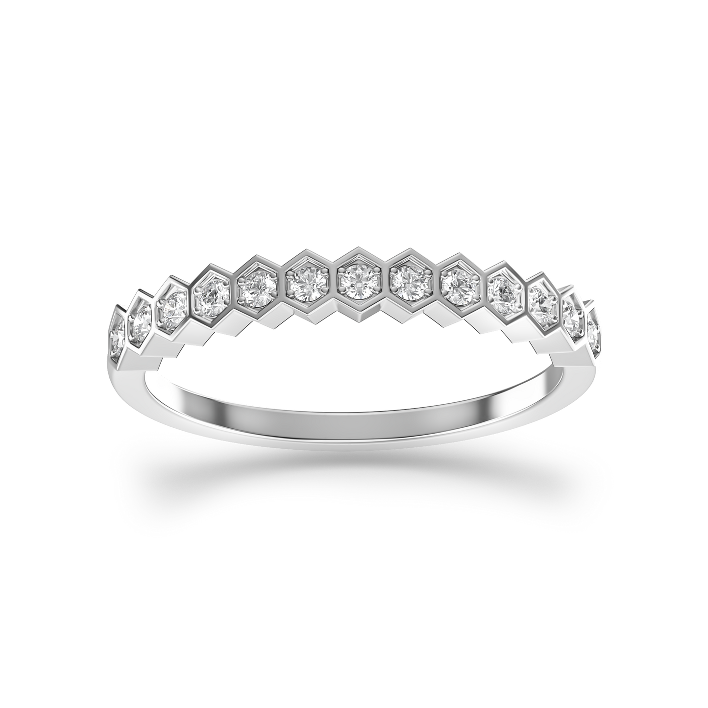 Hexagonal Brilliance Ring