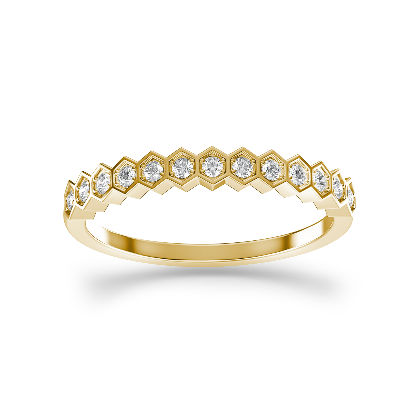 Hexagonal Brilliance Ring