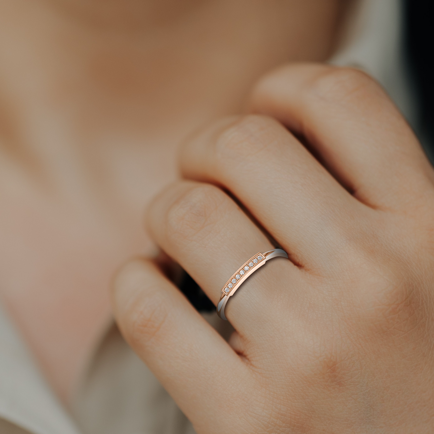 Bezel Pave Delight Band