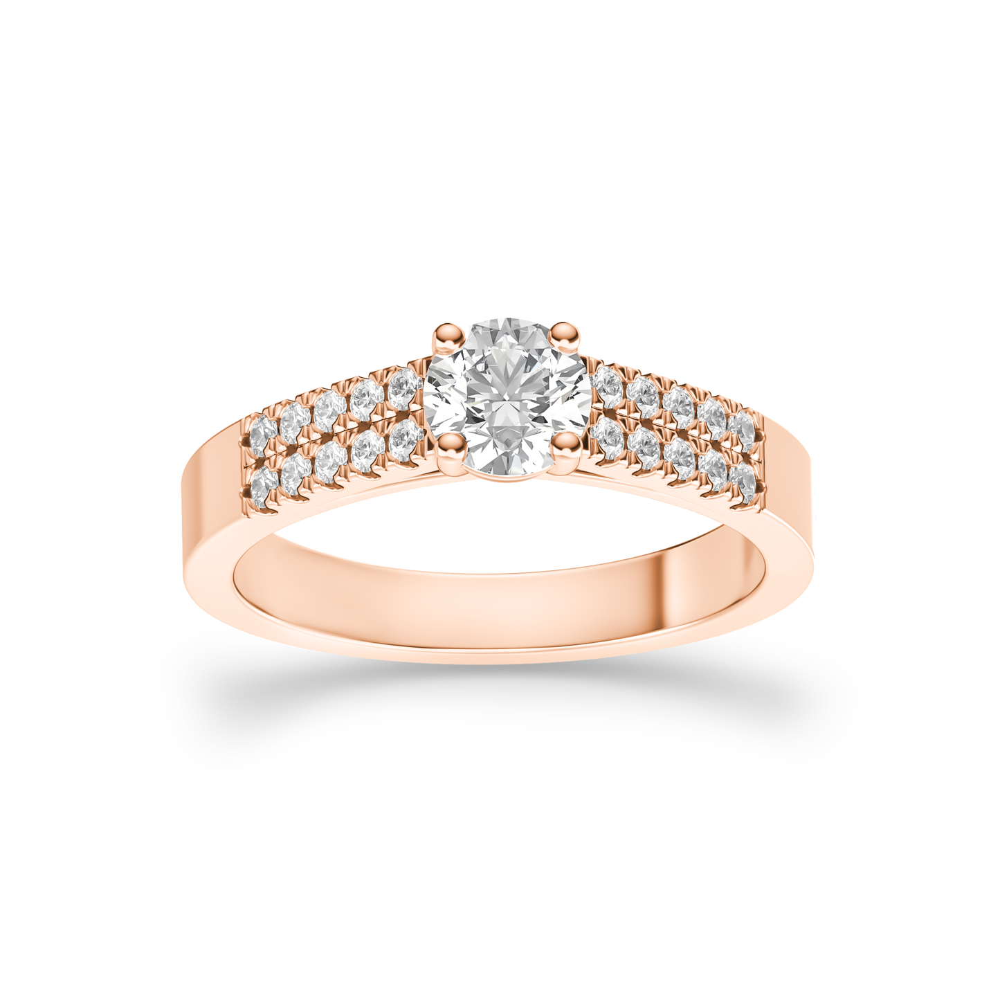 Radiant Twin Band Ring