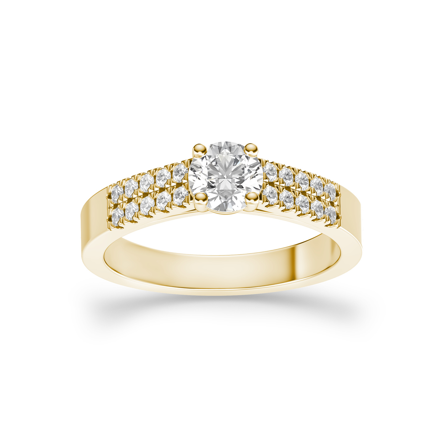 Radiant Twin Band Ring
