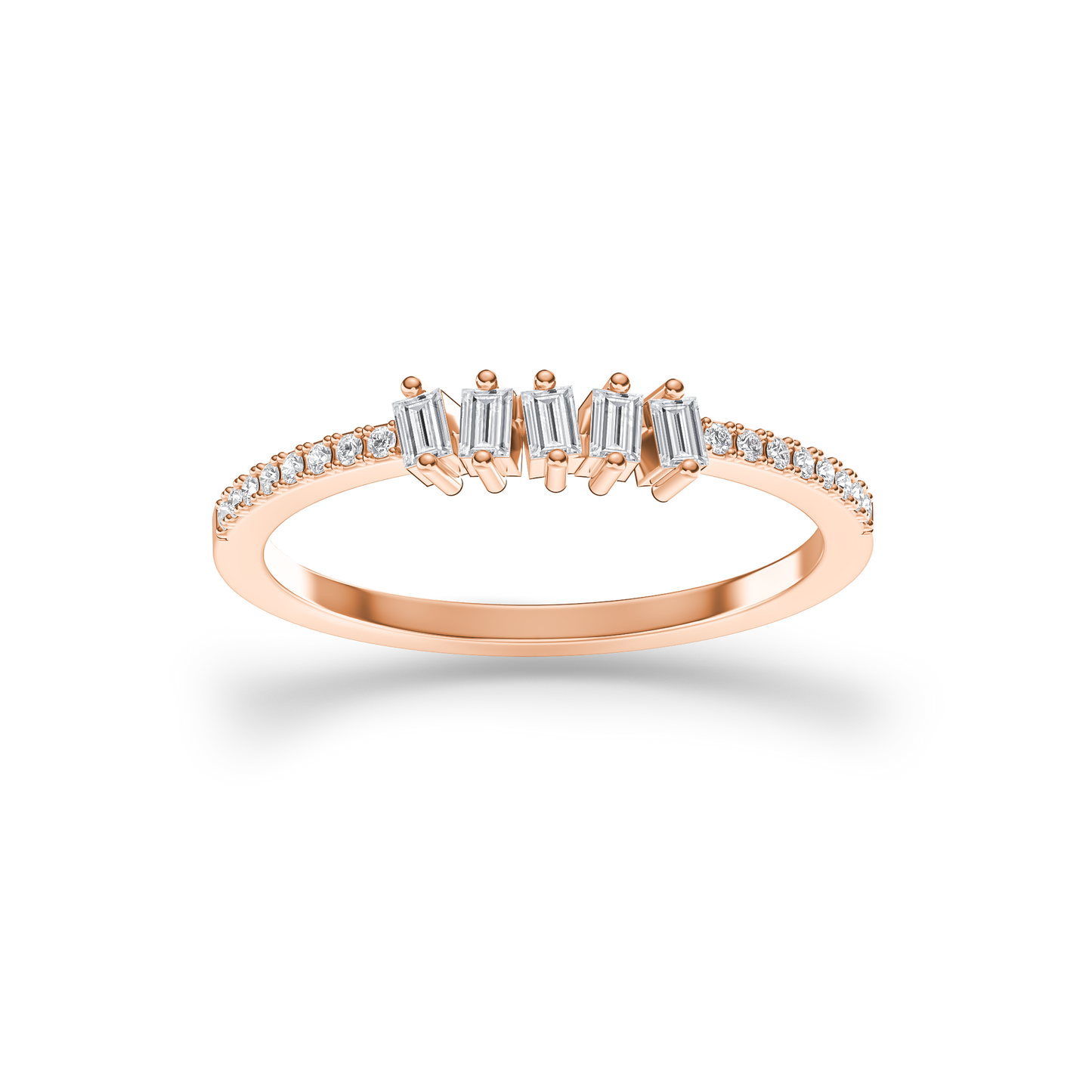 Vertical Baguette Radiance Ring
