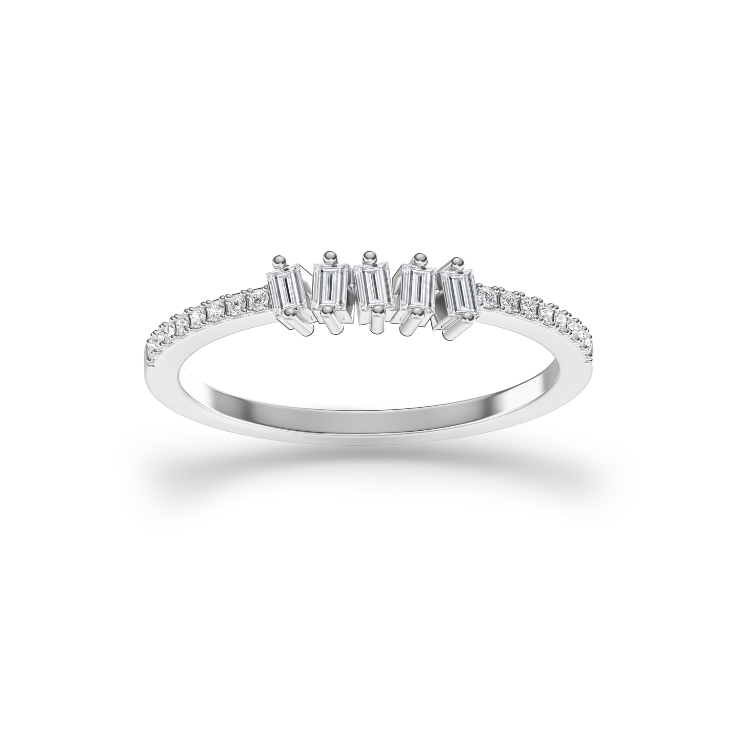Vertical Baguette Radiance Ring