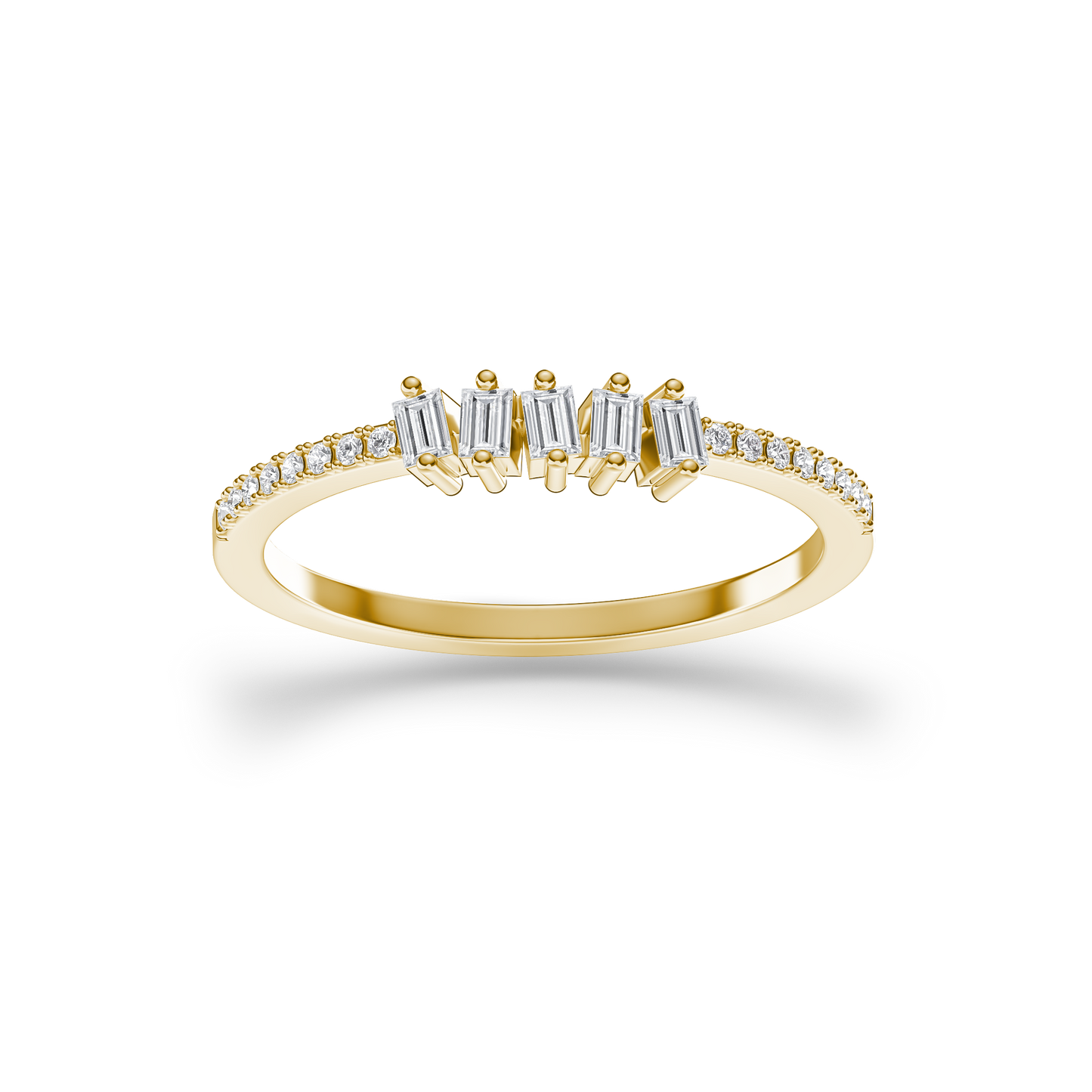 Vertical Baguette Radiance Ring